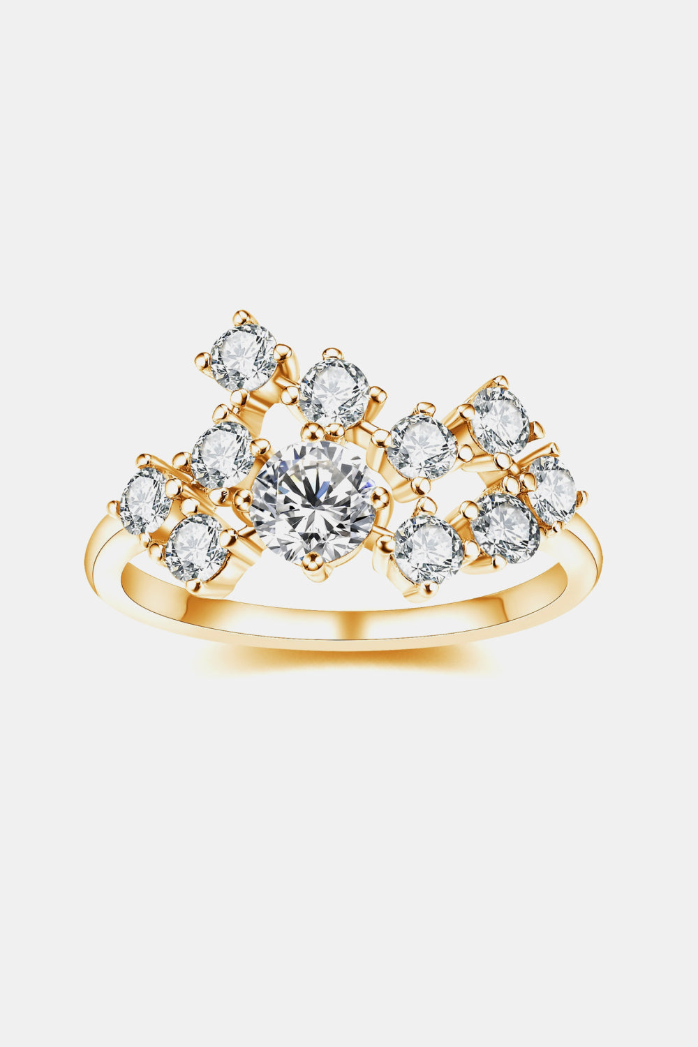 1.2 Carat Moissanite 925 Sterling Silver Ring - The Fair Lady Shop