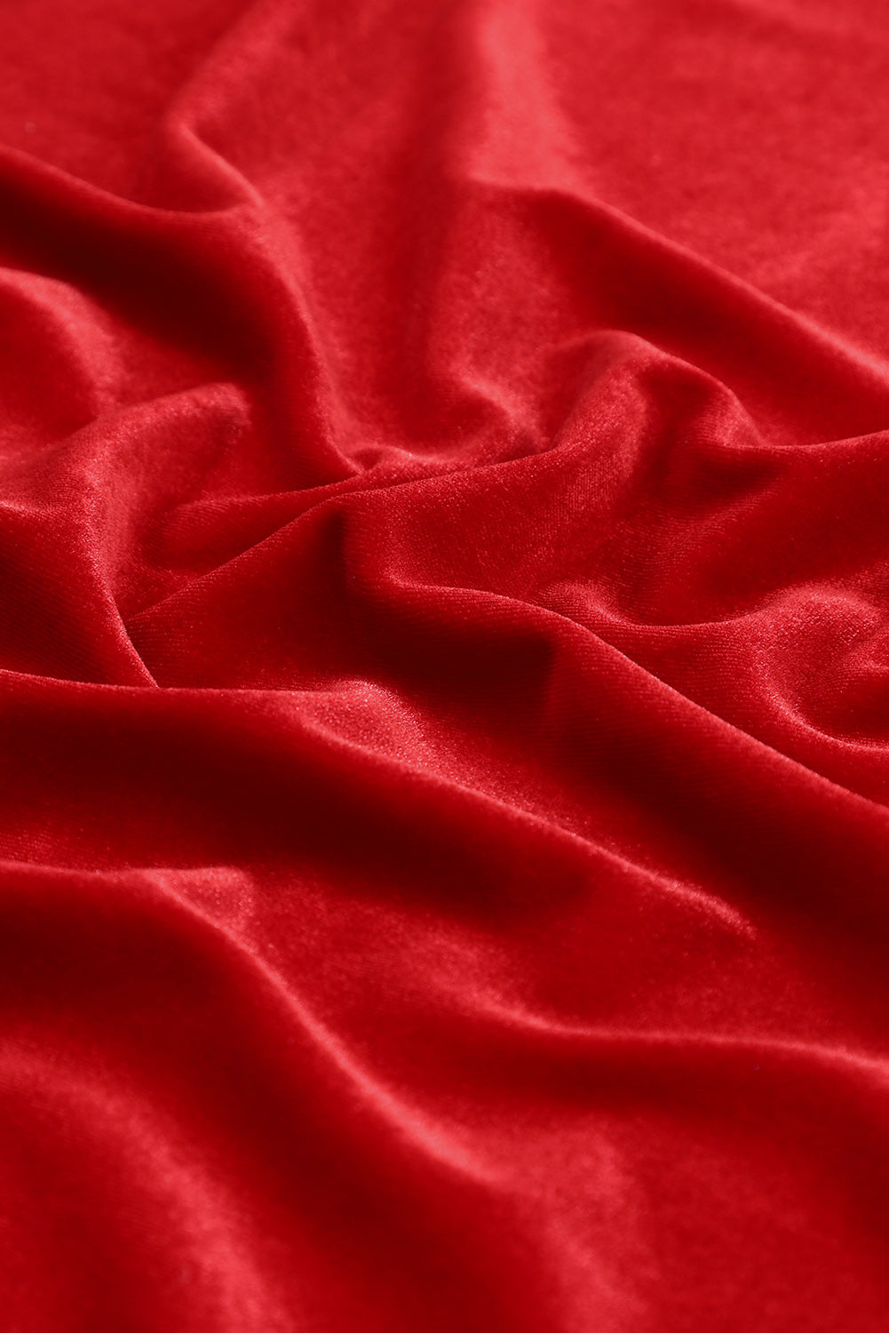 Red Velvet Elegant Open Front Pocket Long Cardigan - The Fair Lady Shop