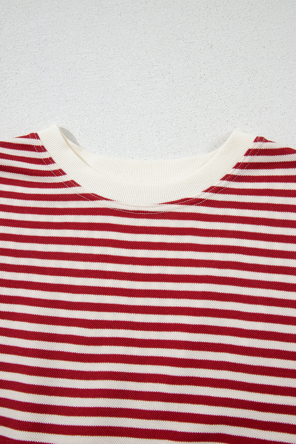 Red Striped Bowknot Backless T-Shirt - The Fair Lady Shop