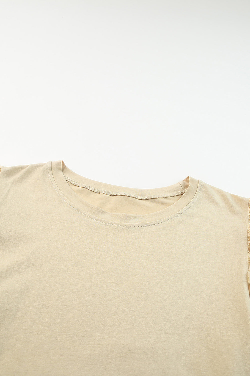 Apricot Plus Size Flutter Sleeve Top - The Fair Lady Shop