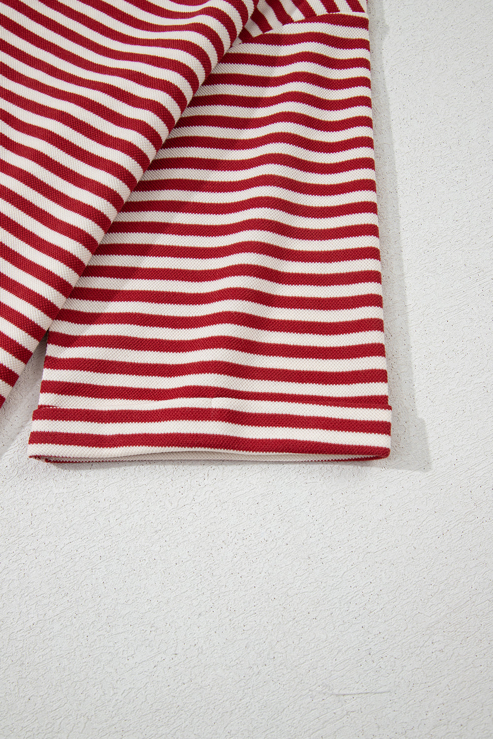 Red Striped Bowknot Backless T-Shirt - The Fair Lady Shop