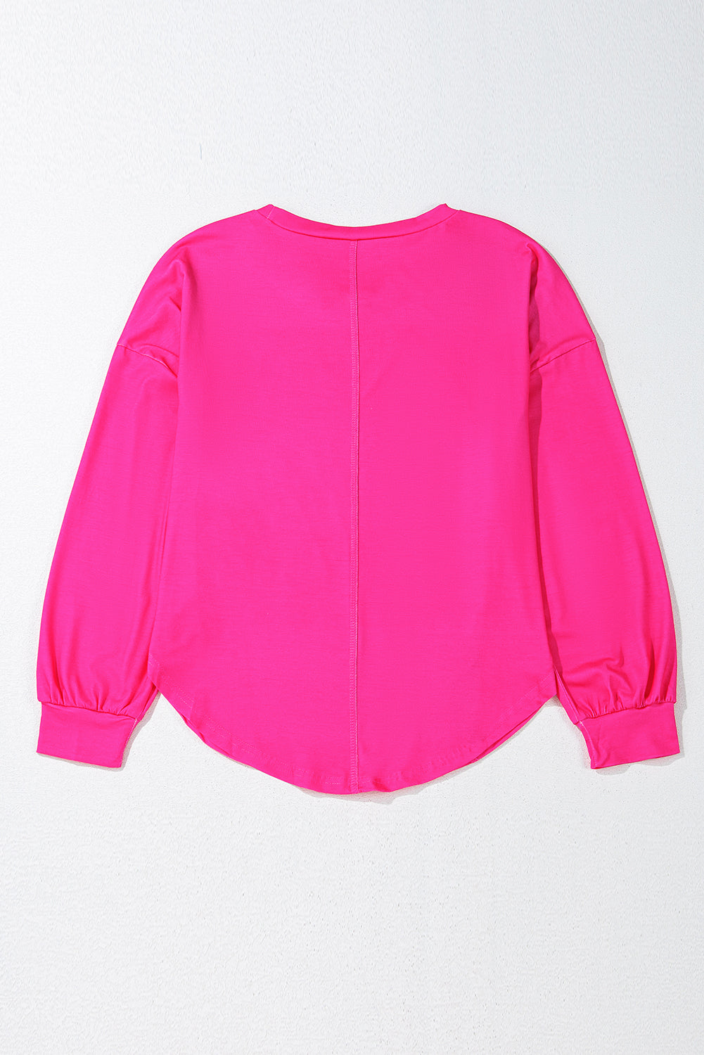 Light Green Colorblock Drop Sleeve Round Neck Top - The Fair Lady Shop