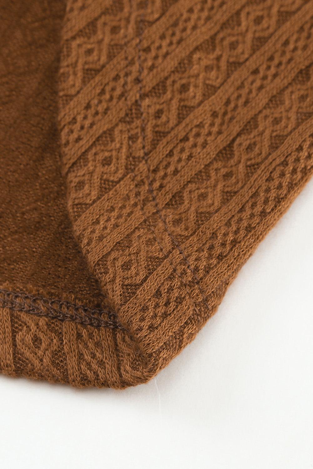 Ruby Solid Color Textured Lantern Sleeve Top - The Fair Lady Shop