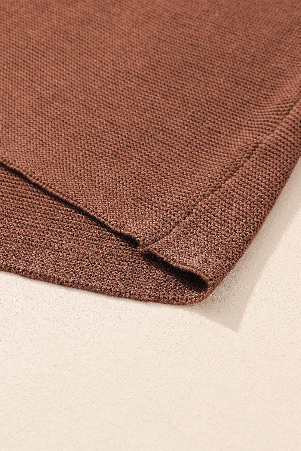 Apricot Mock Neck Short Batwing Sleeve Sweater - The Fair Lady Shop