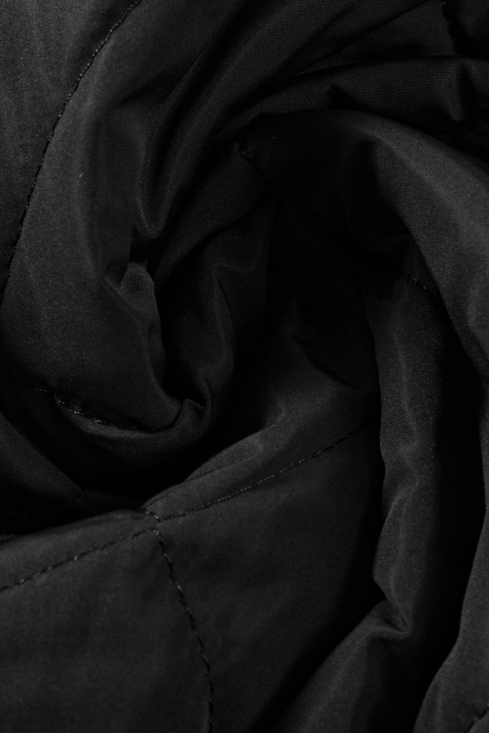 Black Zip Up Fleece Lined Quilted Vest Coat - The Fair Lady Shop