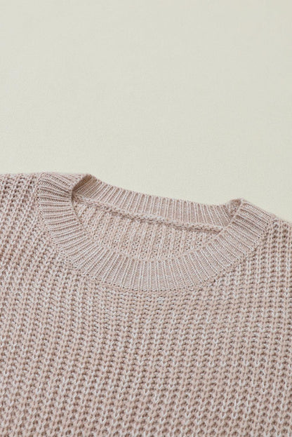 Verdant Chunky Knit Sleeve Drop Shoulder Sweater - The Fair Lady Shop