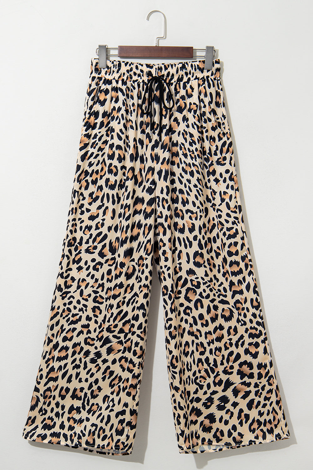 Parchment Allover Leopard Print Wide Leg Pants - The Fair Lady Shop