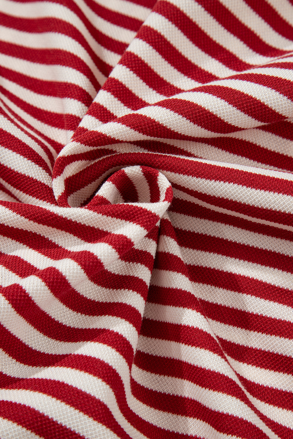 Red Striped Bowknot Backless T-Shirt - The Fair Lady Shop