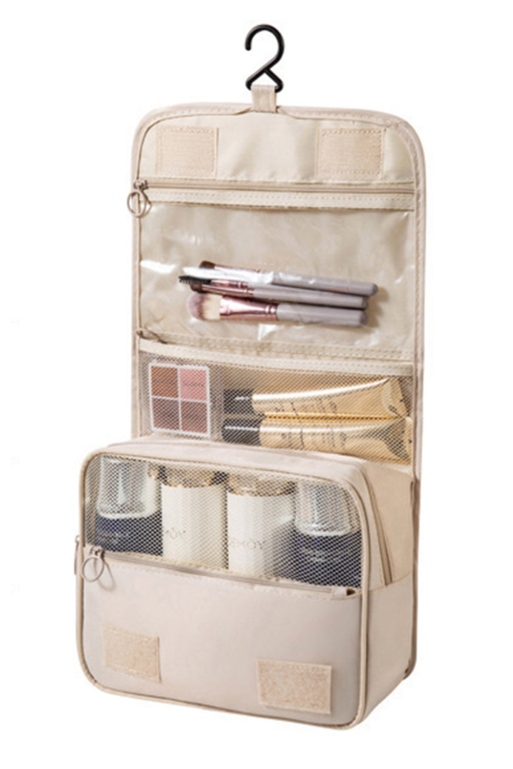 Apricot Multi-functional Make Up Organizer Travel Toiletry Bag - The Fair Lady Shop