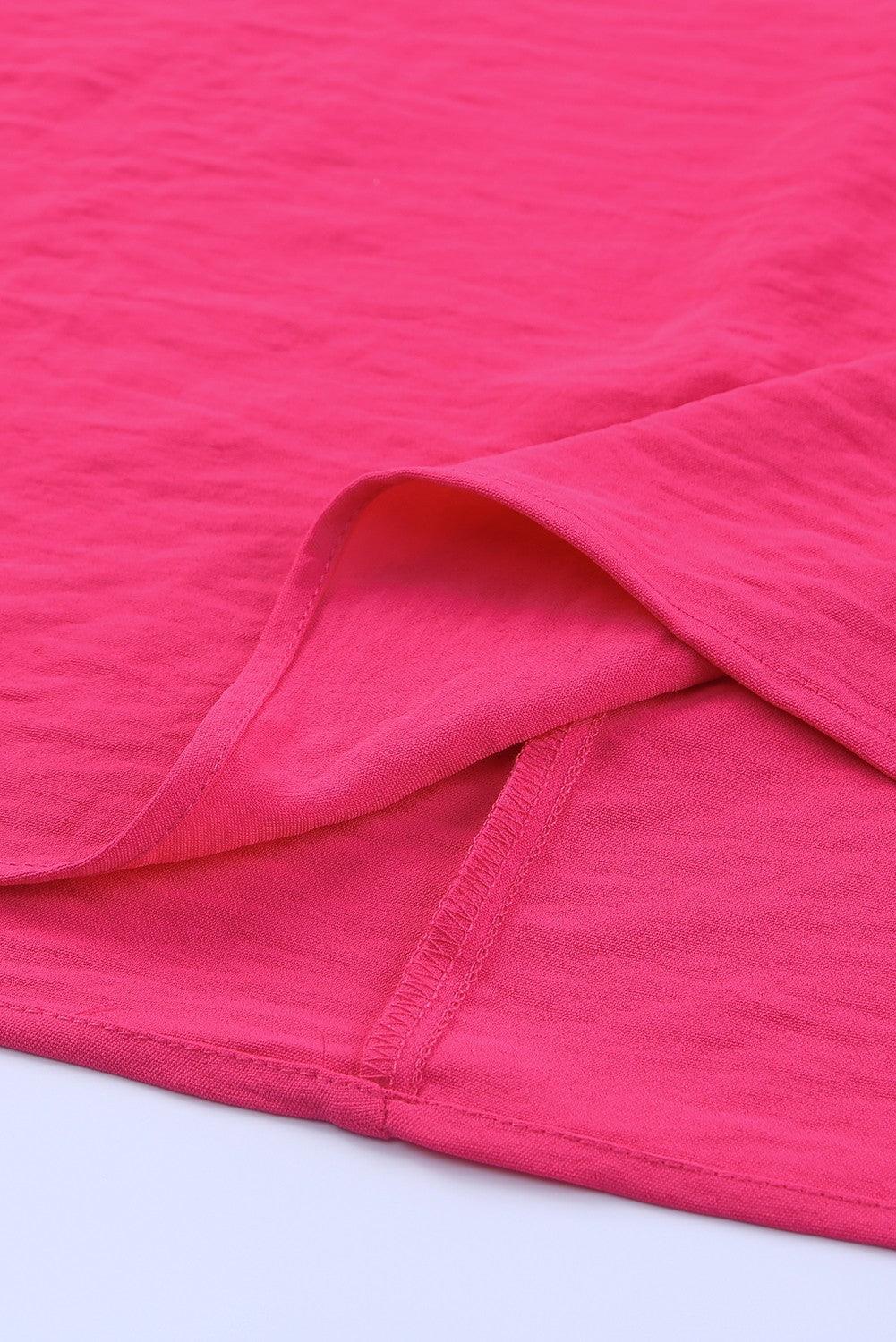 White Plain & Casual Shirred Cuffs Half Sleeve Top - The Fair Lady Shop