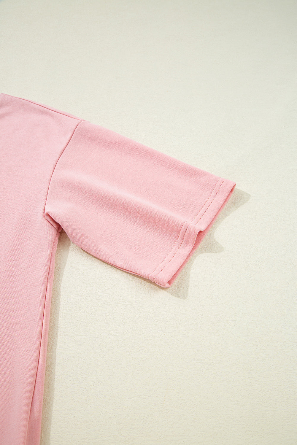 Apricot Pink Half Sleeve T-Shirt & Cargo Sweatpants Set - The Fair Lady Shop