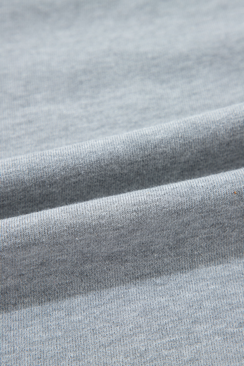 Light Grey Waffle Patchwork Long Sleeve Pullover Top - The Fair Lady Shop