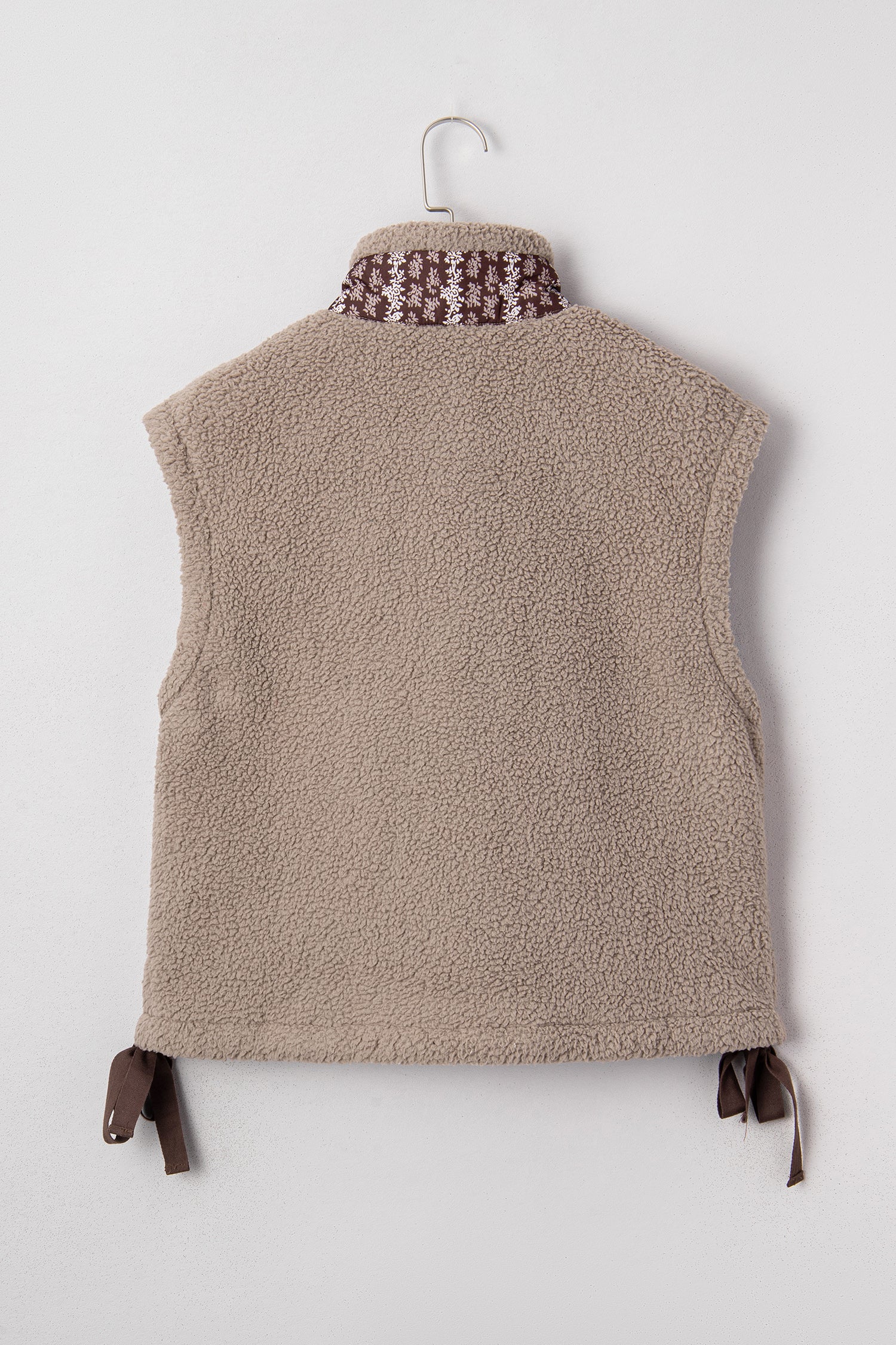 Goat Side Bows Sherpa Fleece Vest