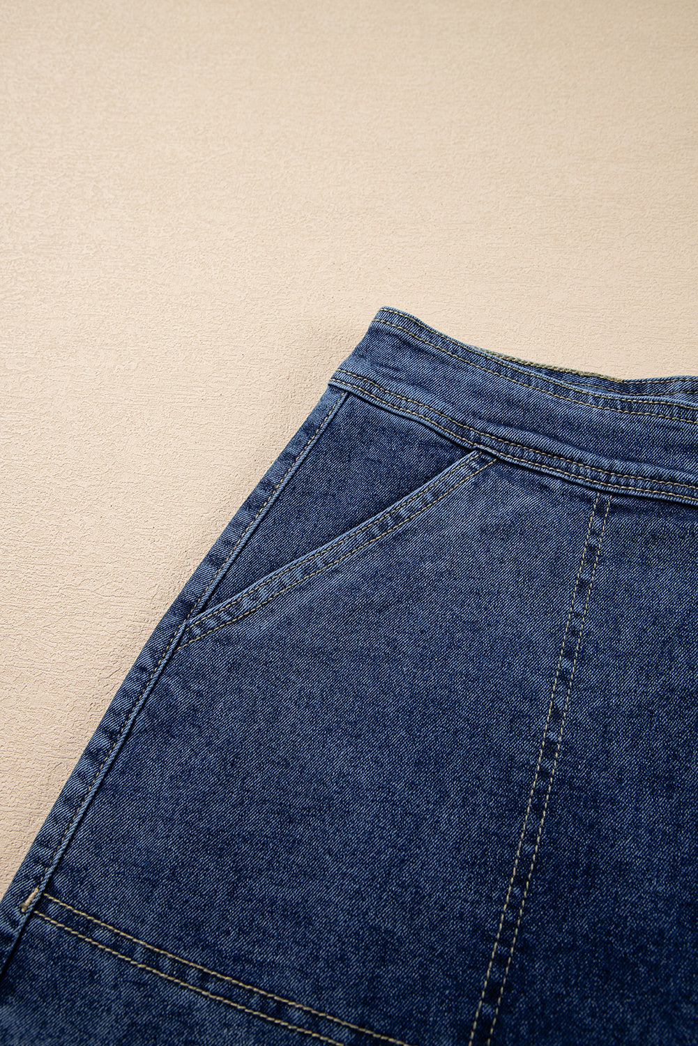Ashleigh Blue Faux Wrapped Mini Denim Skort - The Fair Lady Shop