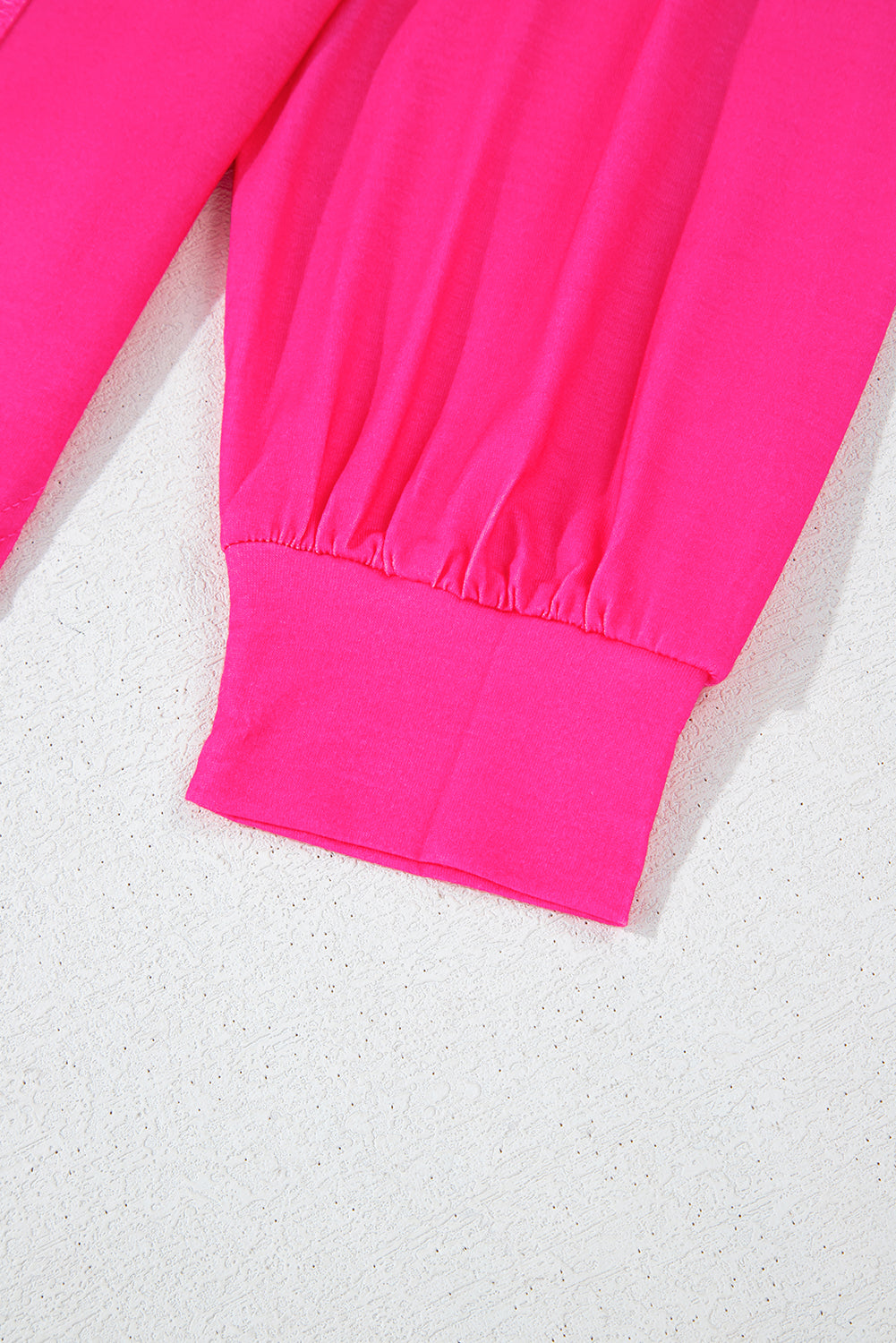 Light Green Colorblock Drop Sleeve Round Neck Top - The Fair Lady Shop