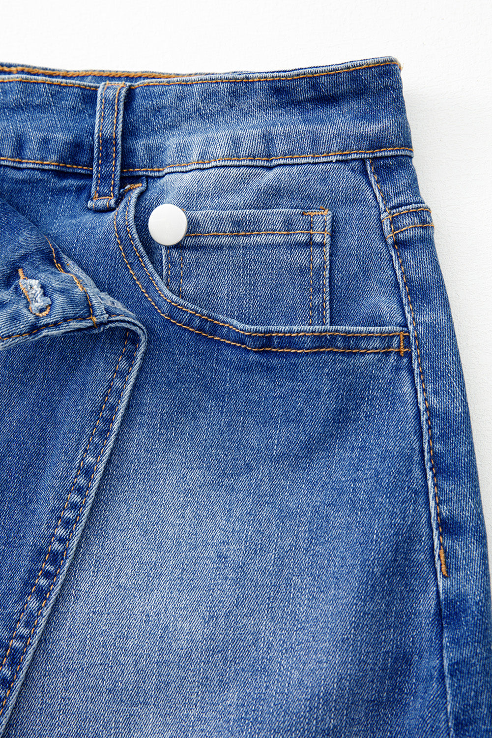 Ashleigh Blue Wrapped Crossed Waist Denim Mini Skirt - The Fair Lady Shop