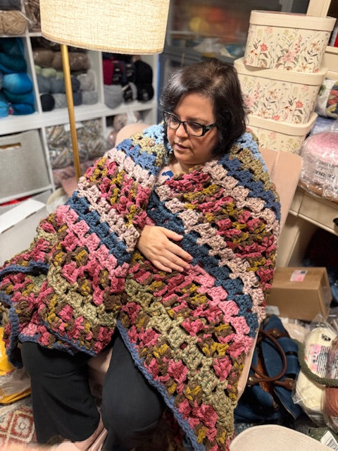 The Heritage Garden Blanket – Custom 6x6 Crochet Comfort by Rebeca - The Fair Lady Shop
