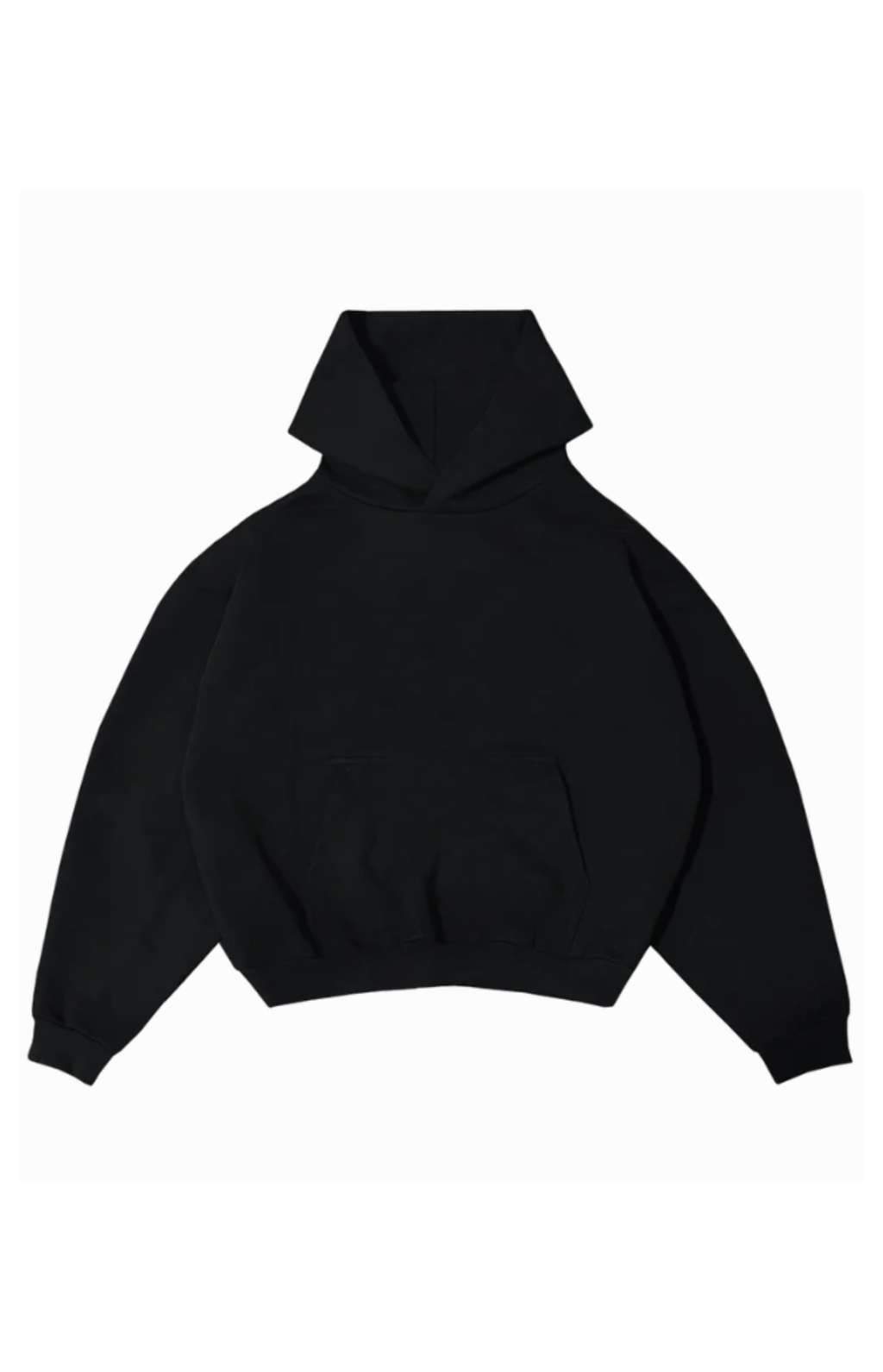 Luxury Italian Heavyweight Hoodie – 600GSM French Terry – Boxy Fit Streetwear Black