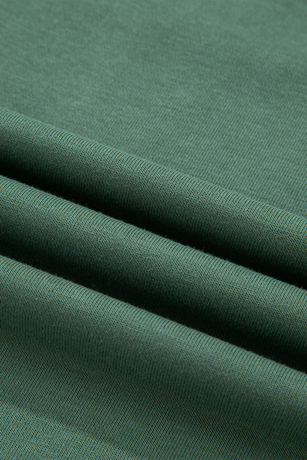 Mist Green 2pcs Color Block Pullover Loose Pant Set