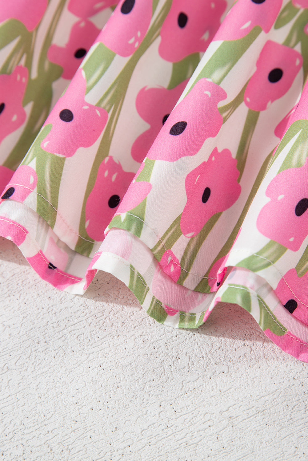 Pink Floral Print Square Neck Ruffled Strap Maxi Dress - The Fair Lady Shop