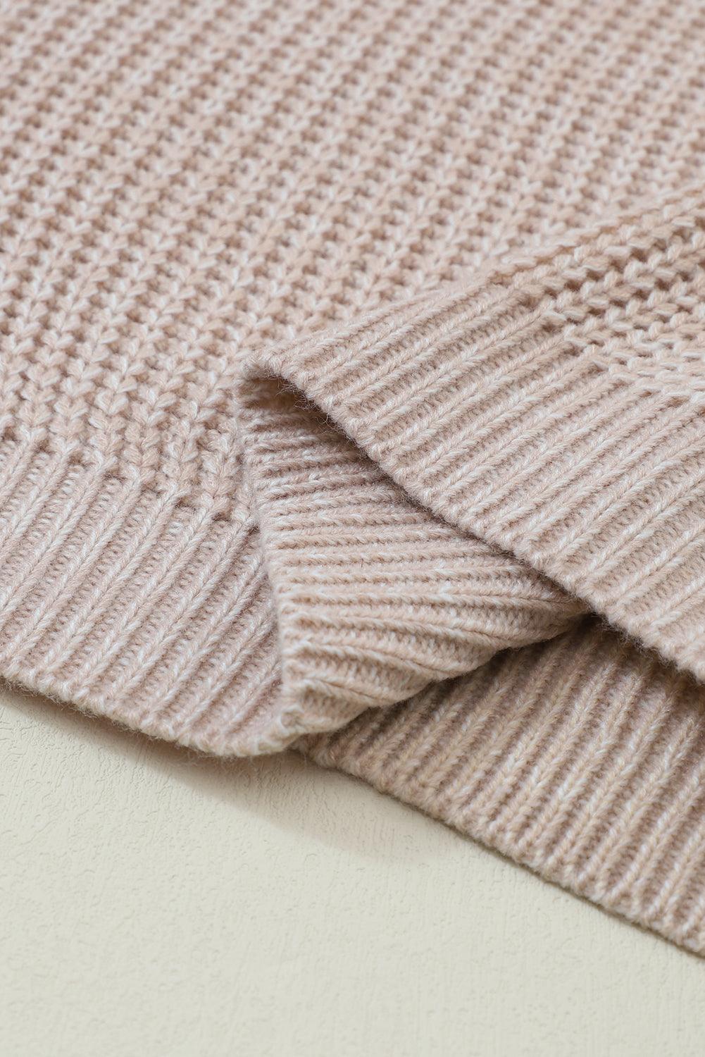 Verdant Chunky Knit Sleeve Drop Shoulder Sweater - The Fair Lady Shop