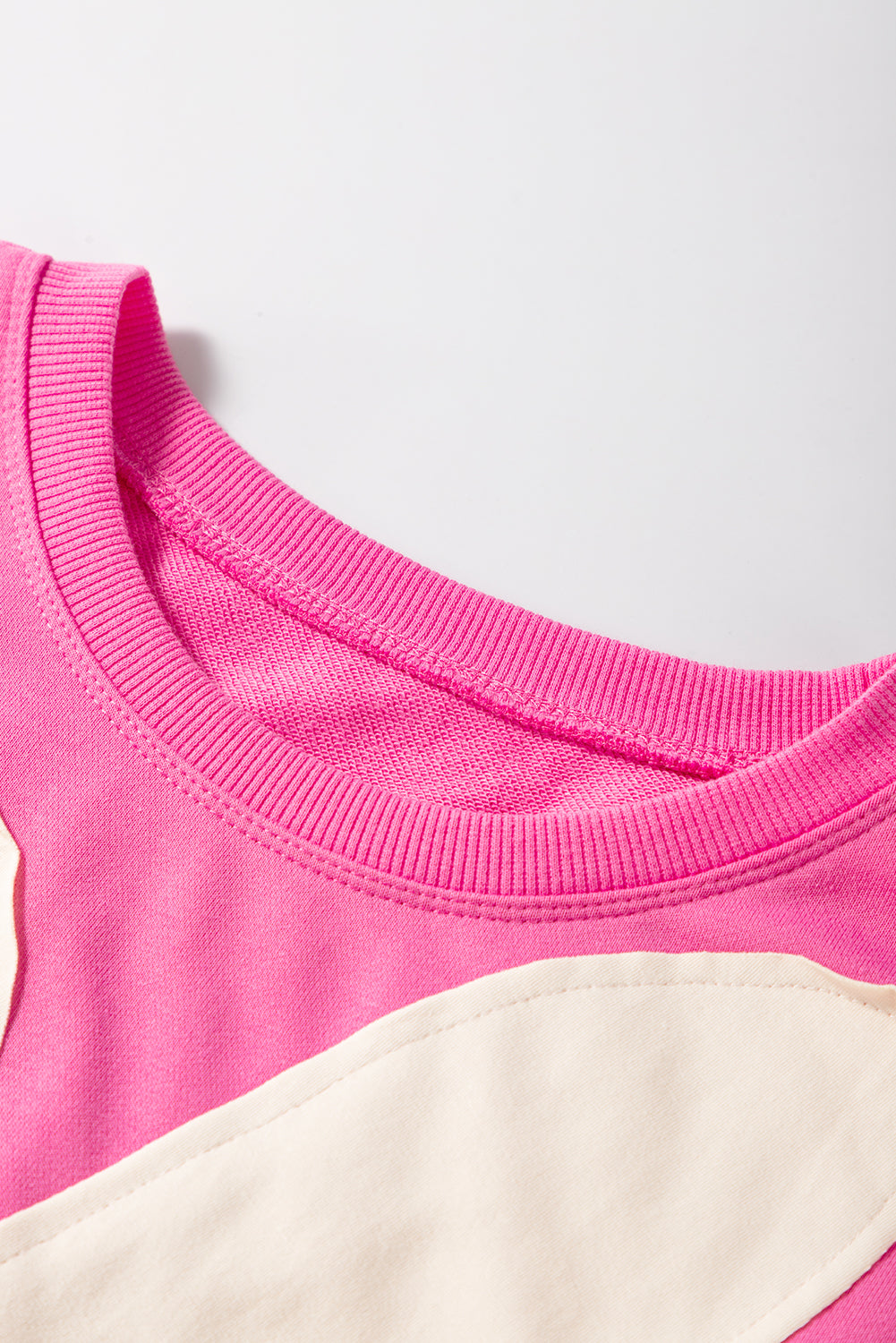 Sachet Pink 60s Flower Applique Slits T-Shirt - The Fair Lady Shop