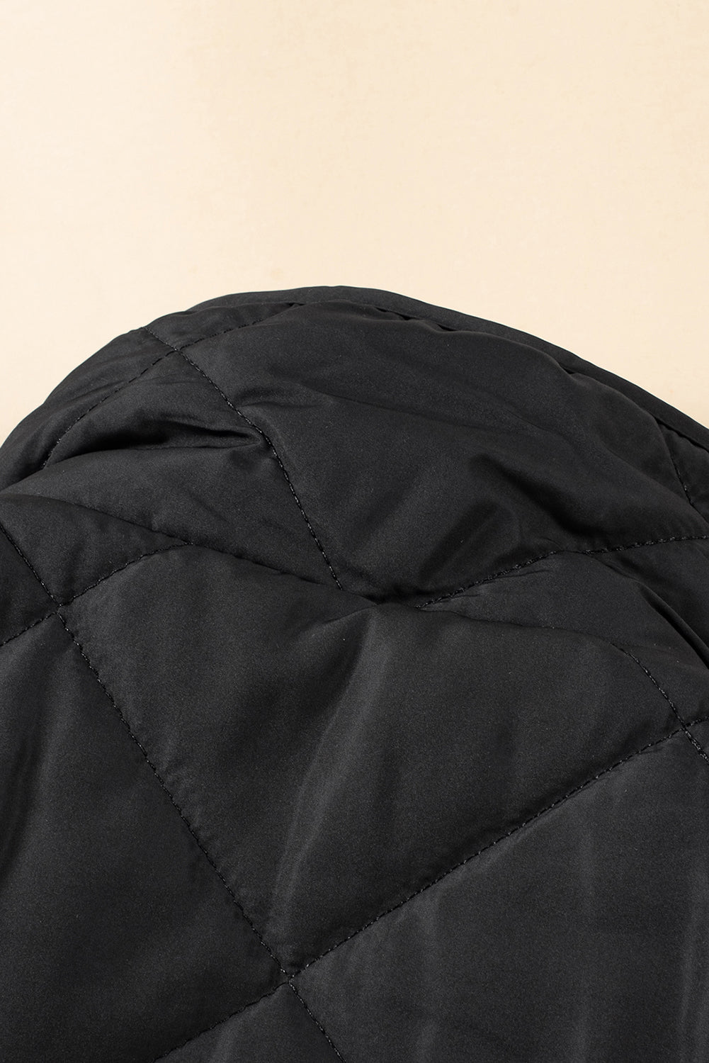 Black Zip Up Fleece Lined Quilted Vest Coat - The Fair Lady Shop