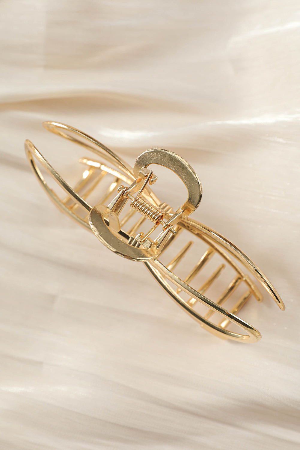 Gold Casual Bowknot Shape Metal Claw Clip - The Fair Lady Shop