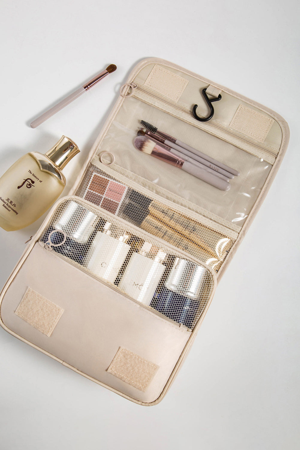Apricot Multi-functional Make Up Organizer Travel Toiletry Bag - The Fair Lady Shop