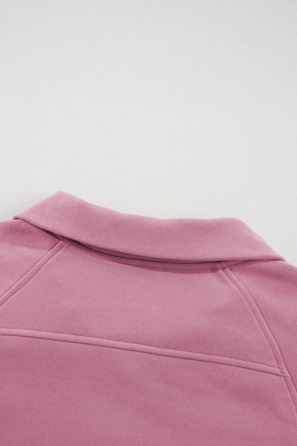 Phalaenopsis Zip Up Stand Collar Ribbed Thumbhole Sleeve Sweatshirt - The Fair Lady Shop