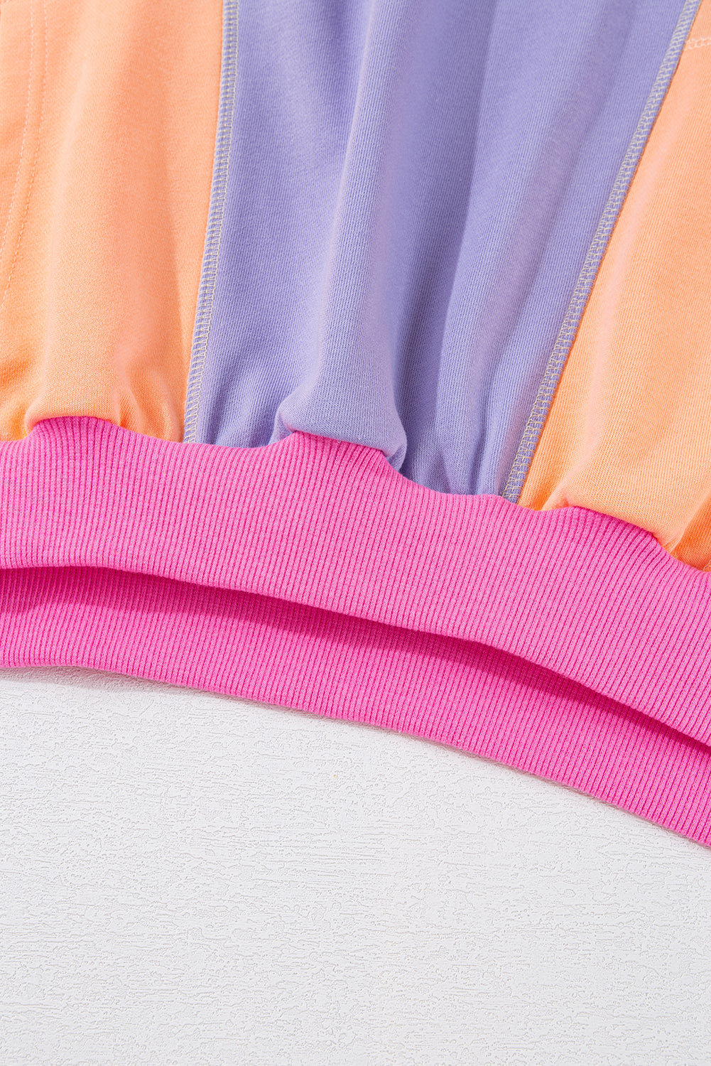 Orchid Petal Colorblock Patchwork Drop Shoulder Top - The Fair Lady Shop