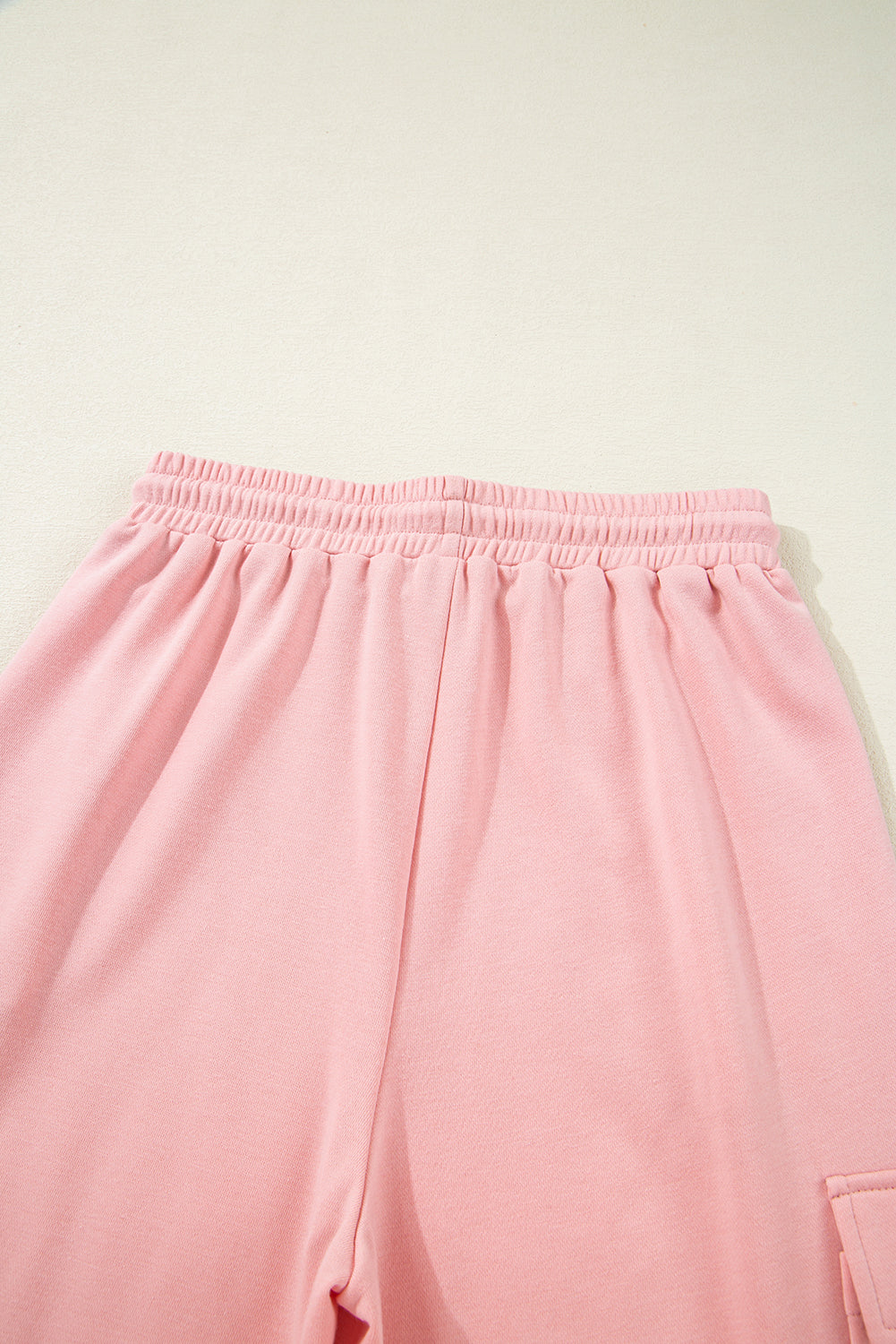 Apricot Pink Half Sleeve T-Shirt & Cargo Sweatpants Set - The Fair Lady Shop