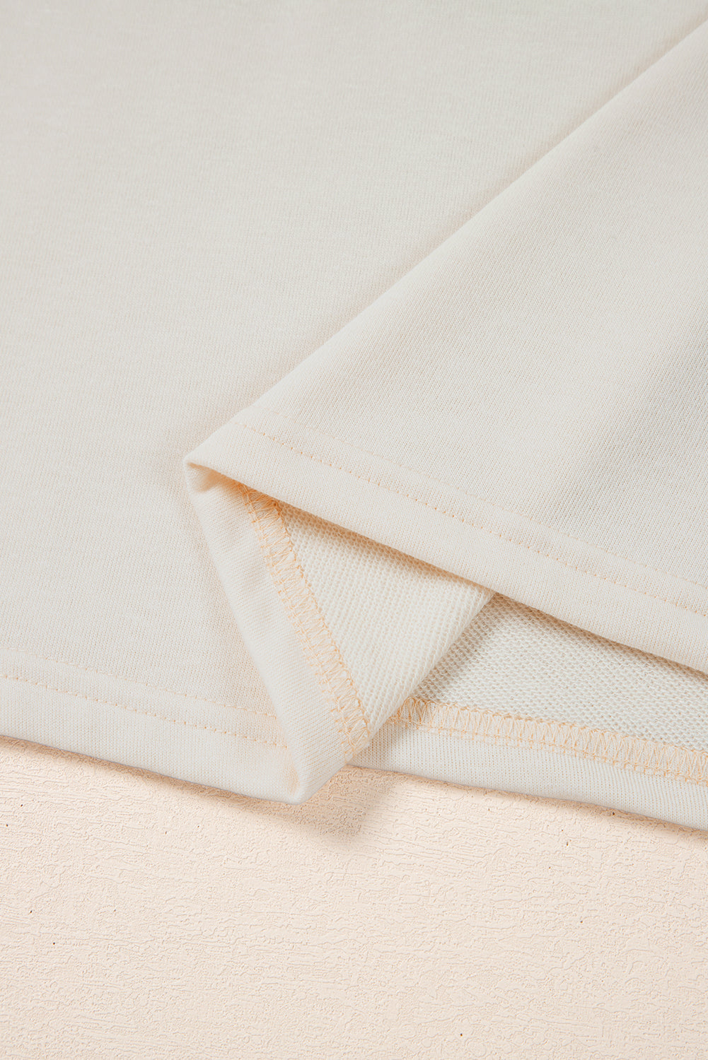 White Pearled Puff Sleeve Round Neck Loose Top - The Fair Lady Shop