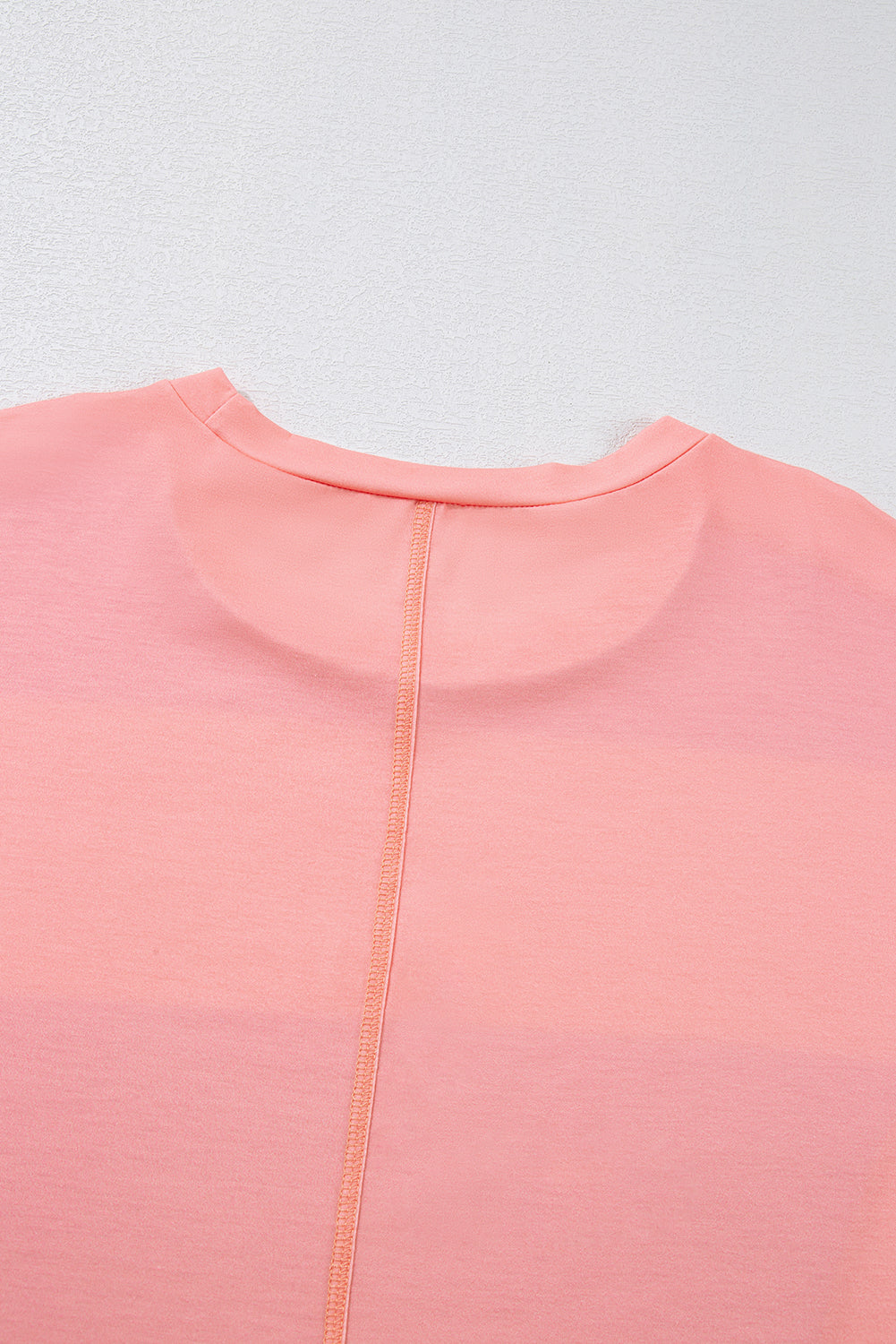 Light Blue Colorblock Drop Sleeve Round Neck Top - The Fair Lady Shop